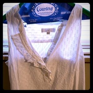 Ann Taylor loft ruffle tank